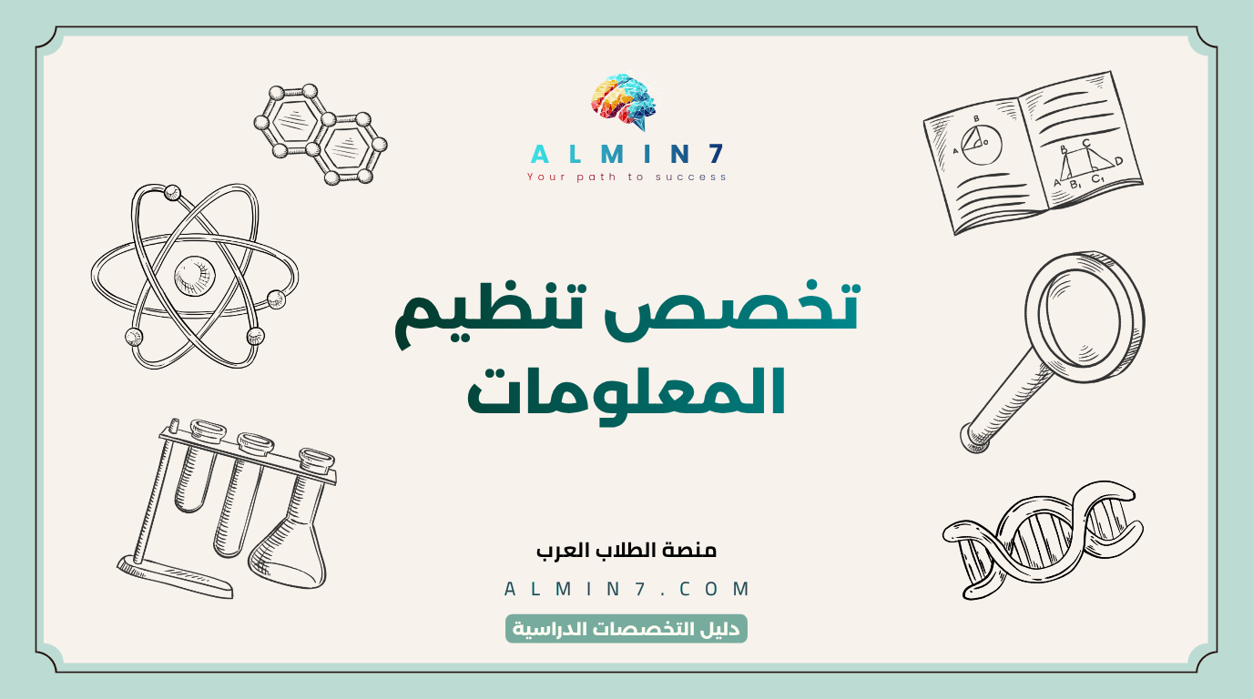 تخصص تنظيم المعلومات canva